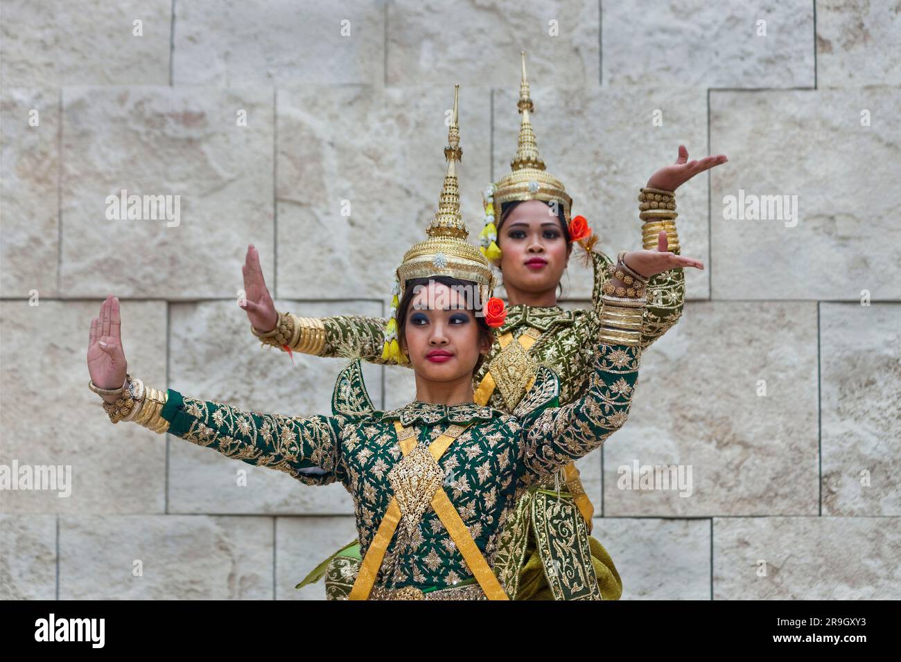Ballerini popolari cambogiani H Foto Stock