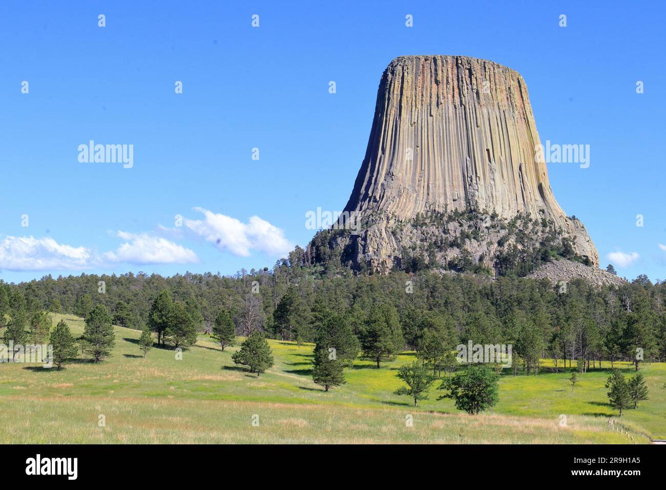 Devil's Tower, Wyoming Foto Stock