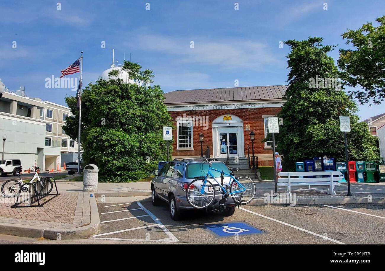 Rehoboth Beach, Delaware, U.S.A - 18 giugno 2023 - la vista frontale dell'ufficio postale degli Stati Uniti Foto Stock