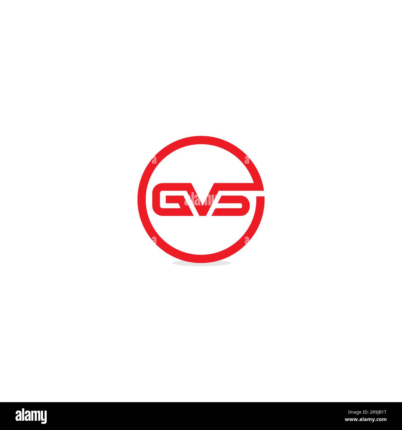 Logo GVS. Design icona GVS. Design semplice Illustrazione Vettoriale