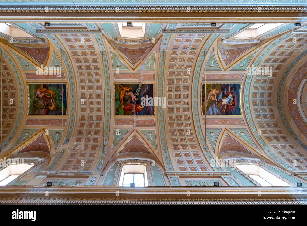 Interno del Sanctuario SS Crocifisso, Siculiana, Sicilia, Italia. Foto Stock