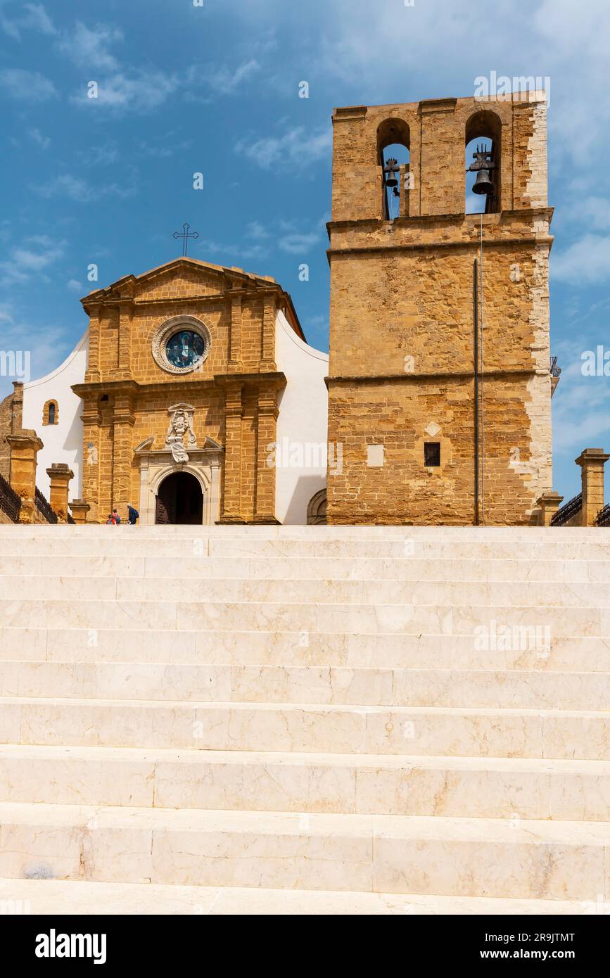 Cattedrale di Saint Gerland, Agrigento, Sicilia, Italia. Duomo di Agrigento, Cattedrale metropolitana di San Gerlando. Foto Stock