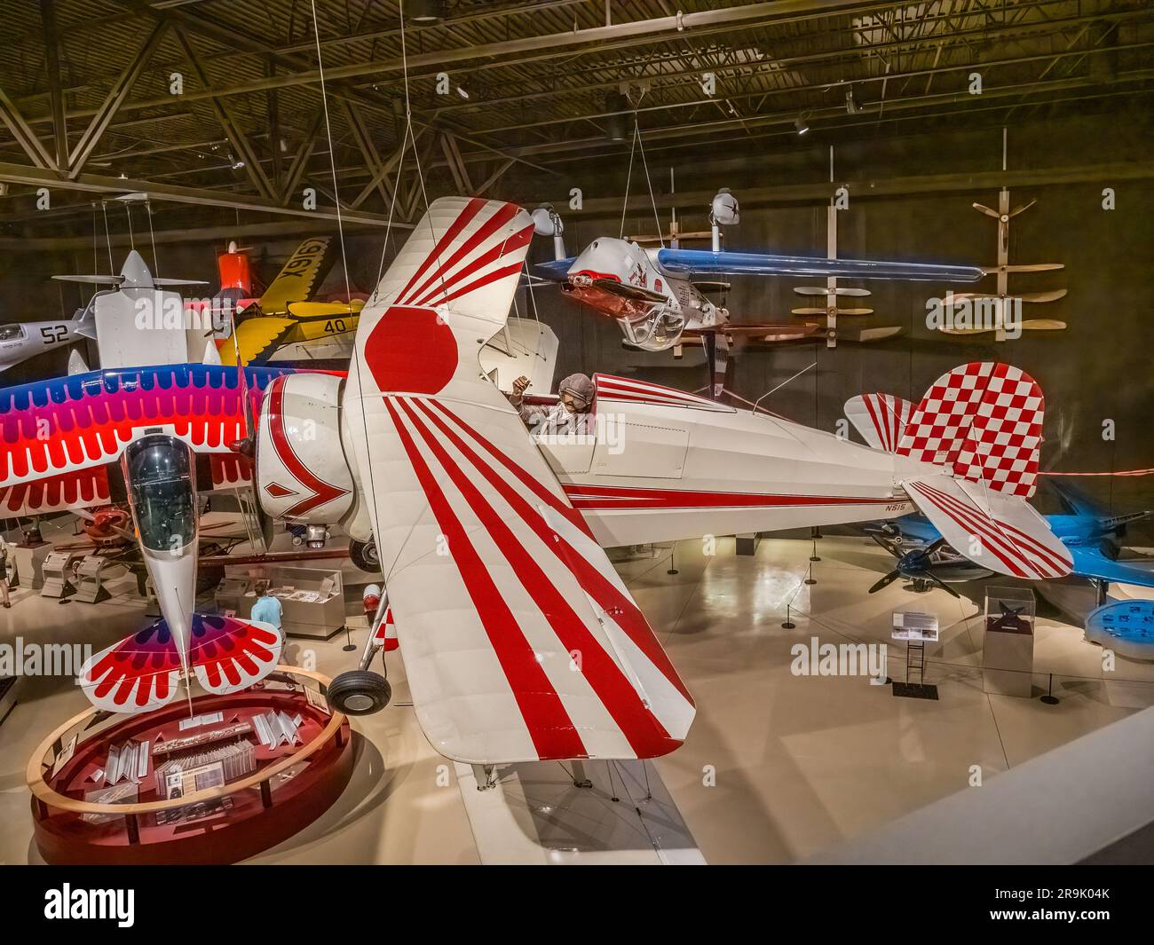 All'interno dell'EAA Aviation Museum o Experimental Aircraft Association Museum di Oshkosh, Wisconsin, USA Foto Stock
