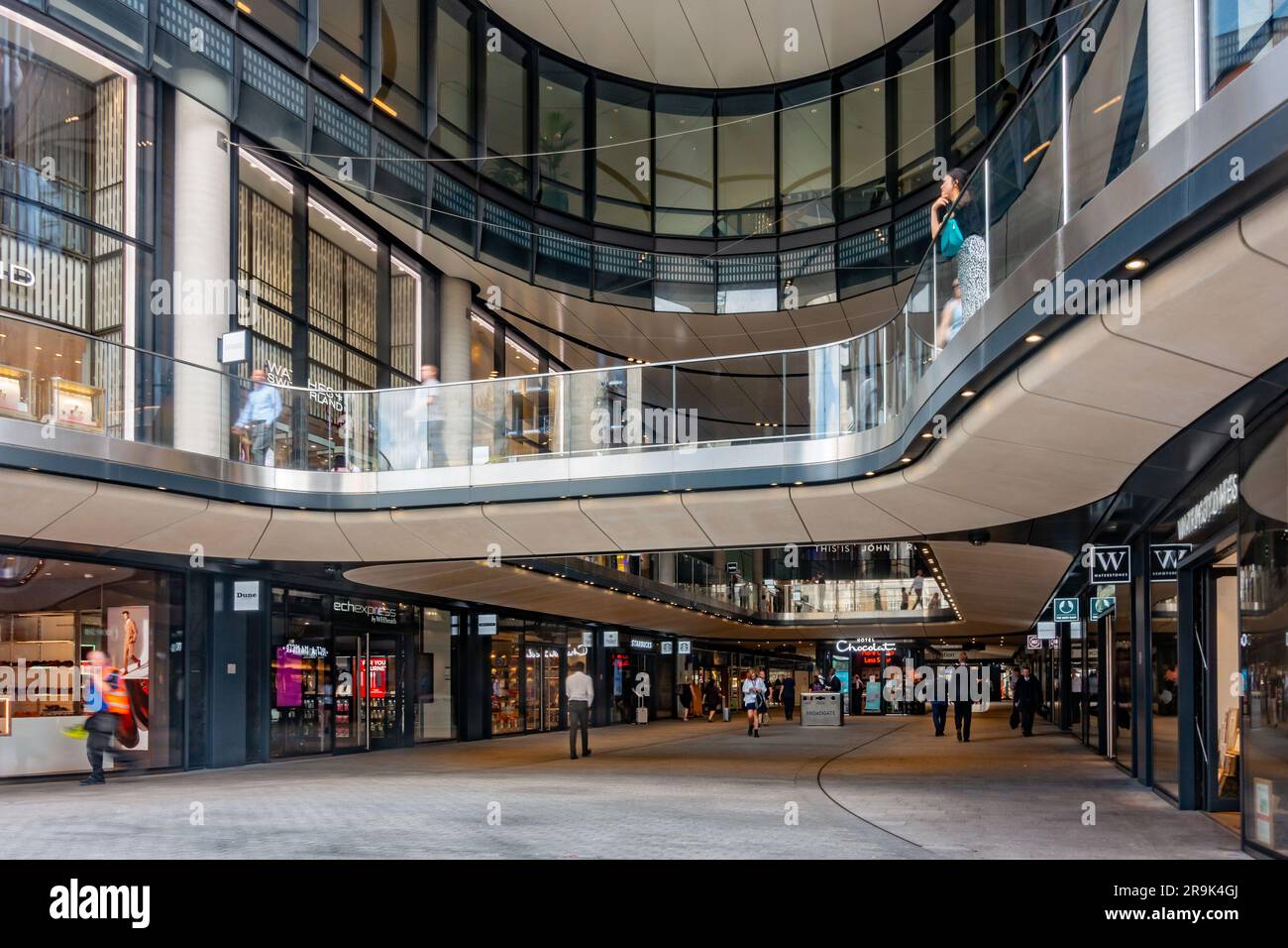 Shopping al Broadgate di Londra, Regno Unito Foto Stock