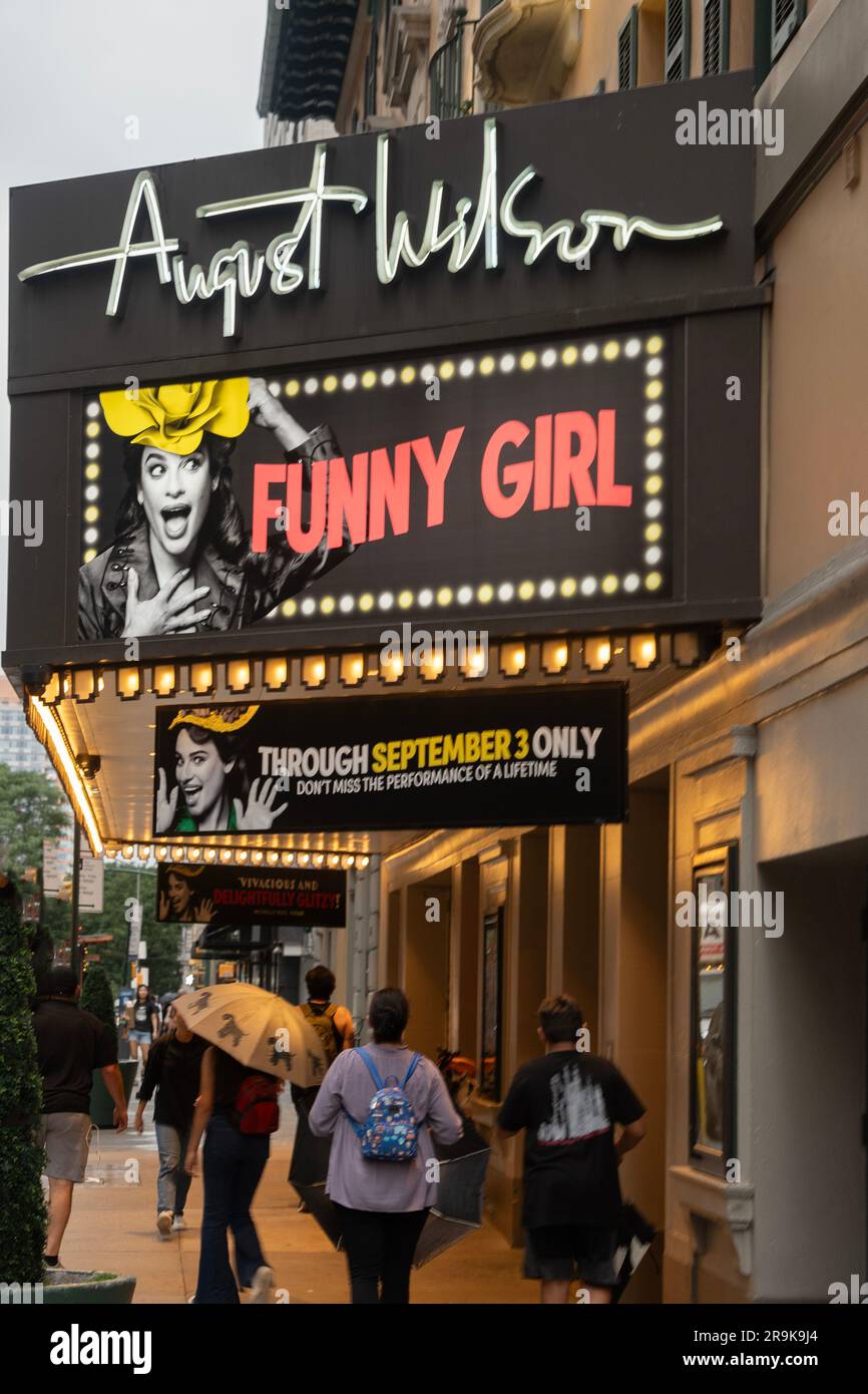 Musical Funny Girl al teatro August Wilson di Broadway a Manhattan New York Foto Stock