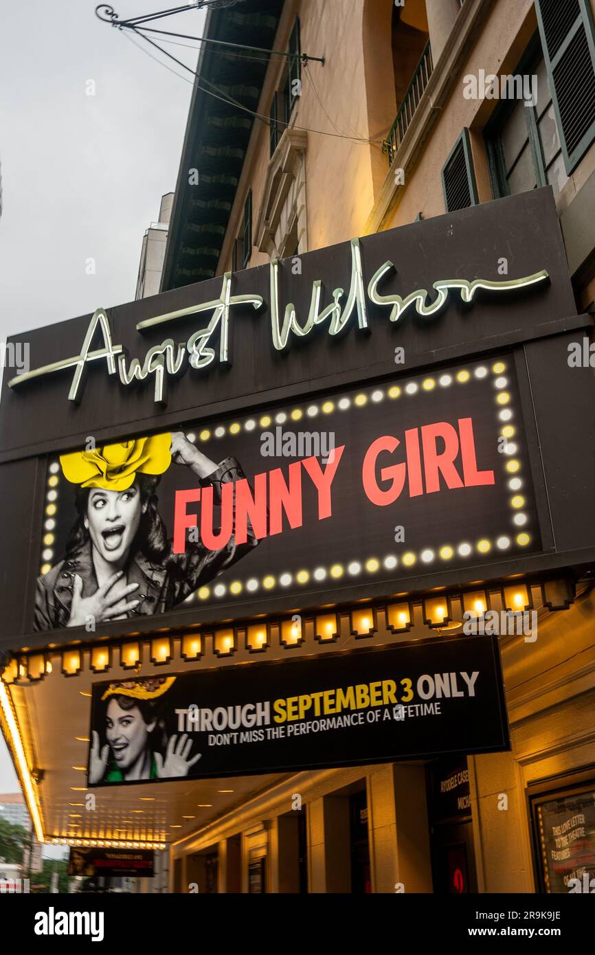 Musical Funny Girl al teatro August Wilson di Broadway a Manhattan New York Foto Stock