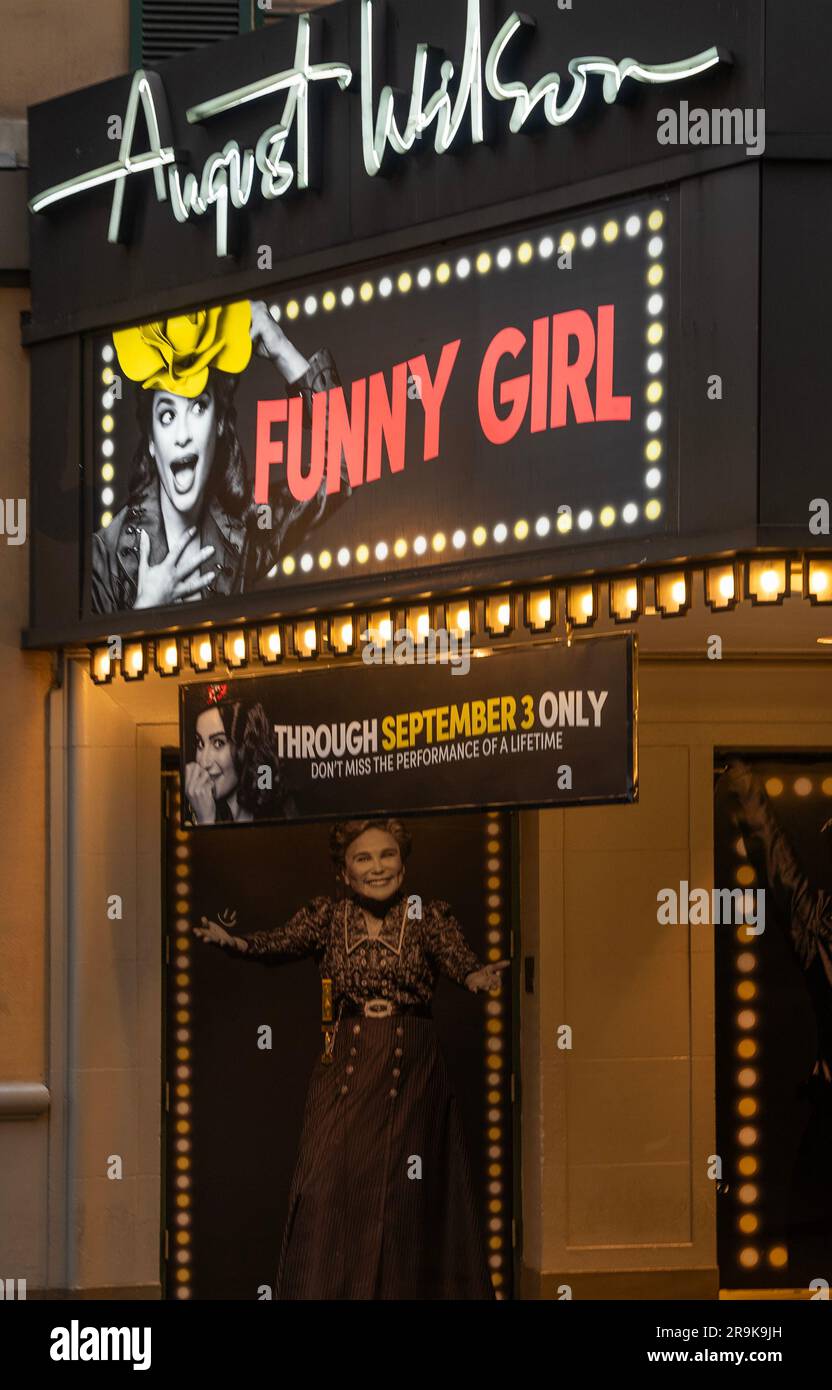 Musical Funny Girl al teatro August Wilson di Broadway a Manhattan New York Foto Stock