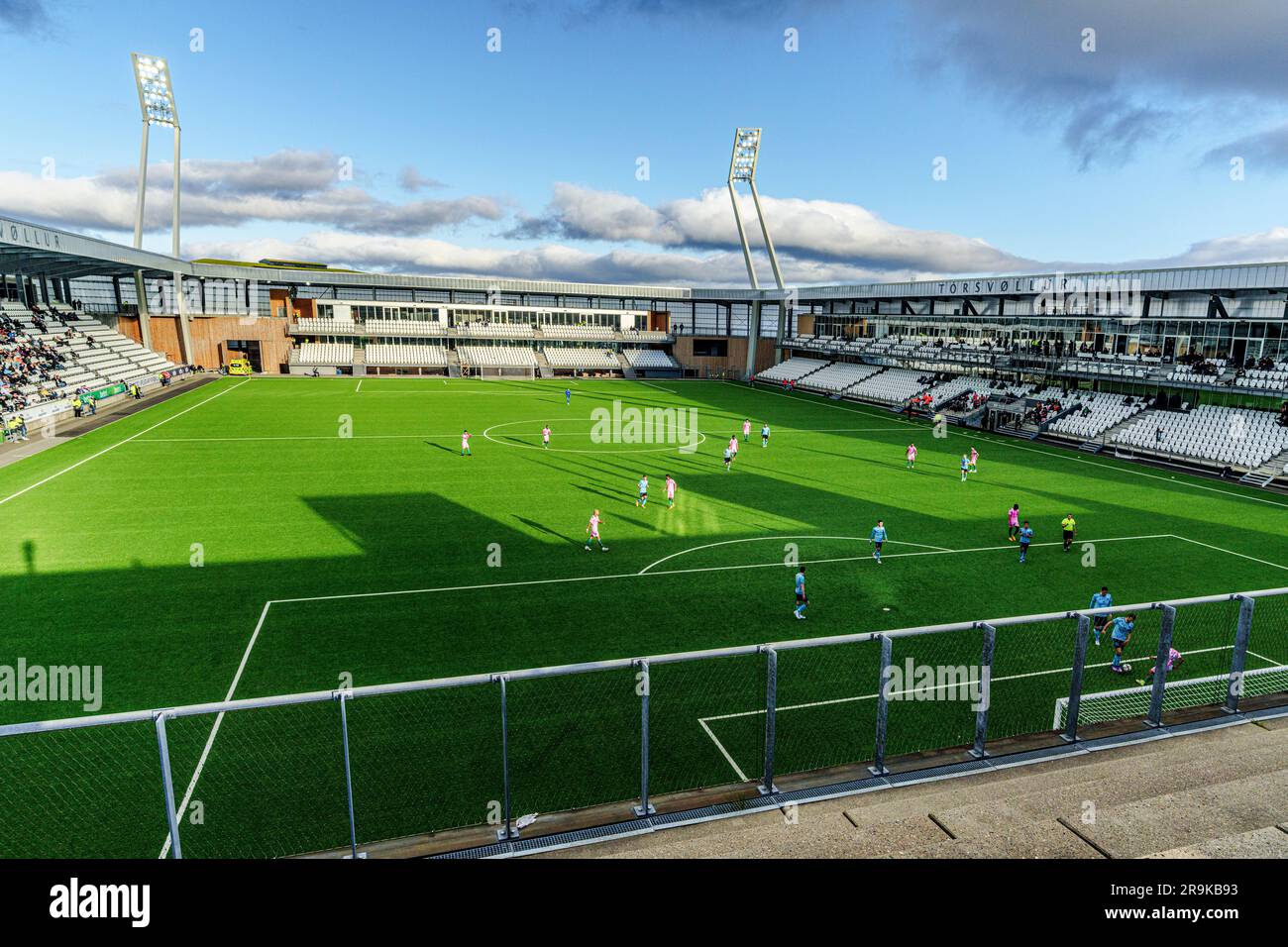 Stadio di calcio a Torshavn, Isole Faroe Foto stock - Alamy