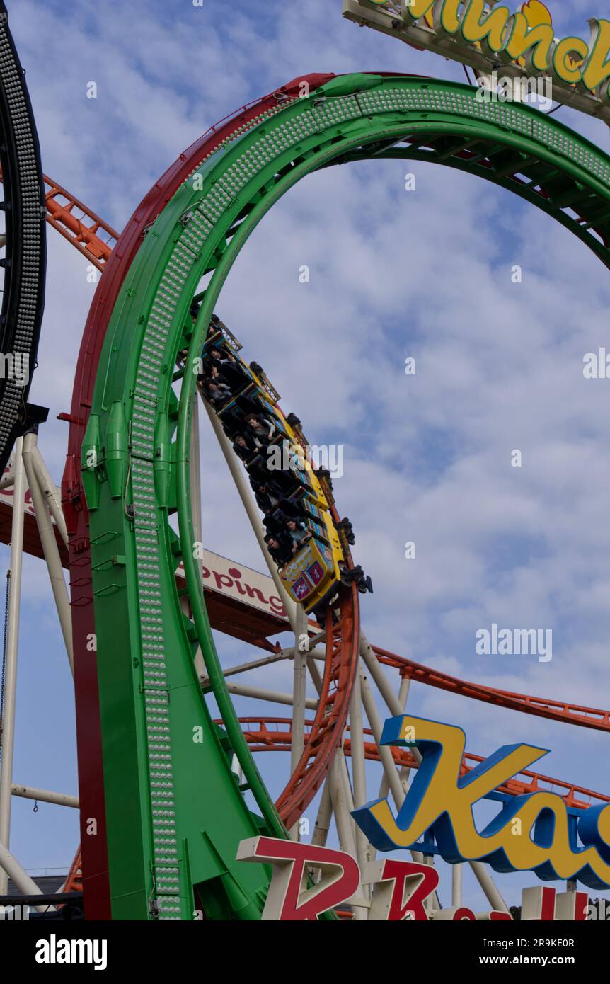 Montagne russe "Olympia" sul Prater Foto Stock