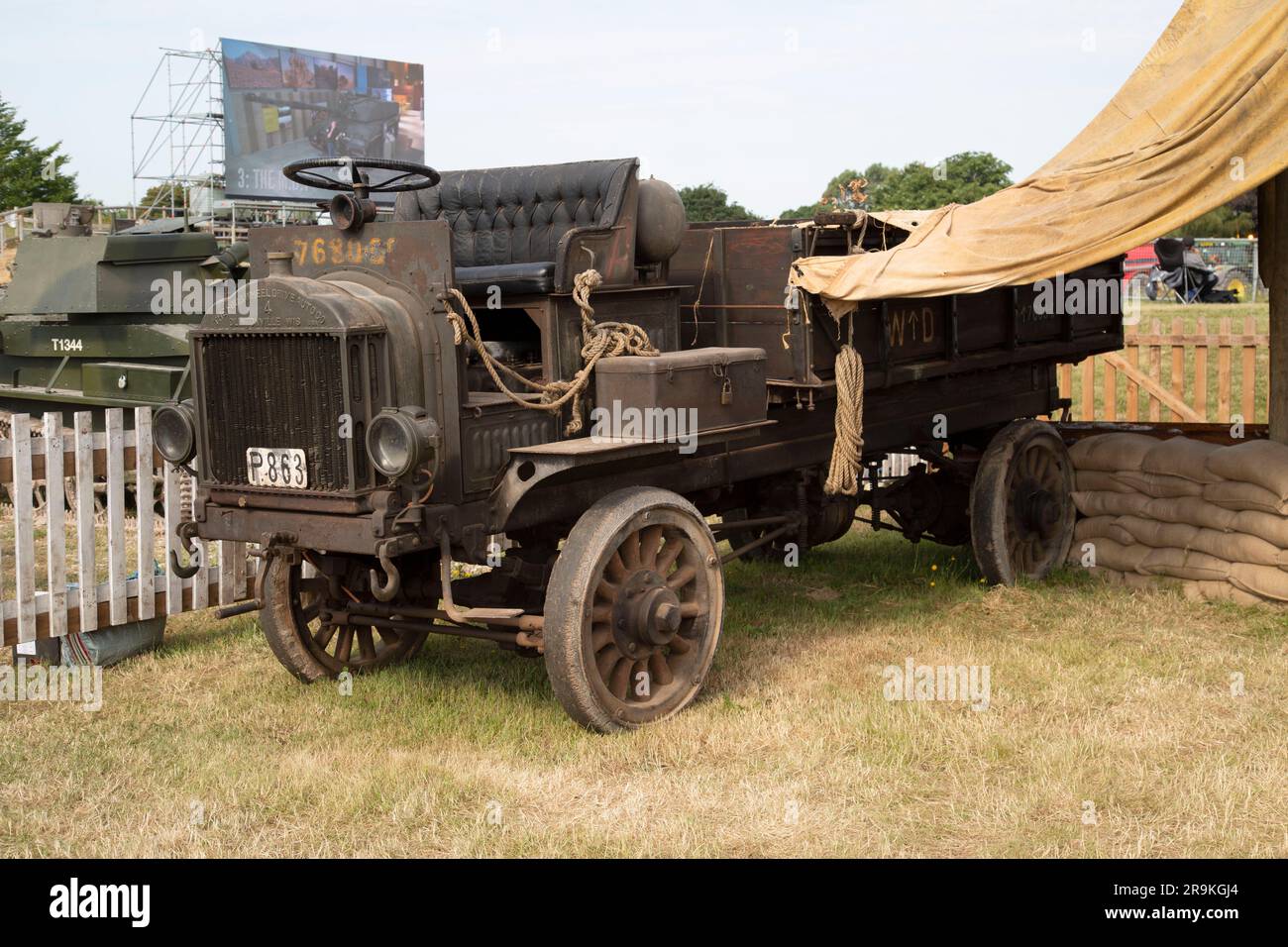 Veicolo militare Model B FWD WW I. Tankfest 23, Bovington, Regno Unito Foto Stock