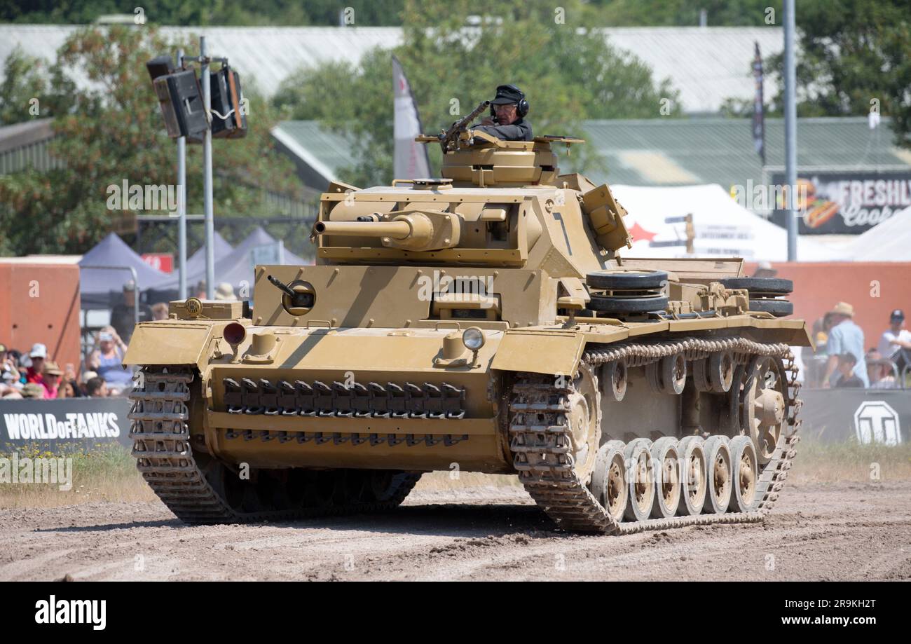 Panzer III Ausf. L era un carro armato medio sviluppato negli anni '1930 dalla Germania, e fu ampiamente utilizzato nella seconda guerra mondiale Tankfest 23 Bovington, Regno Unito Foto Stock