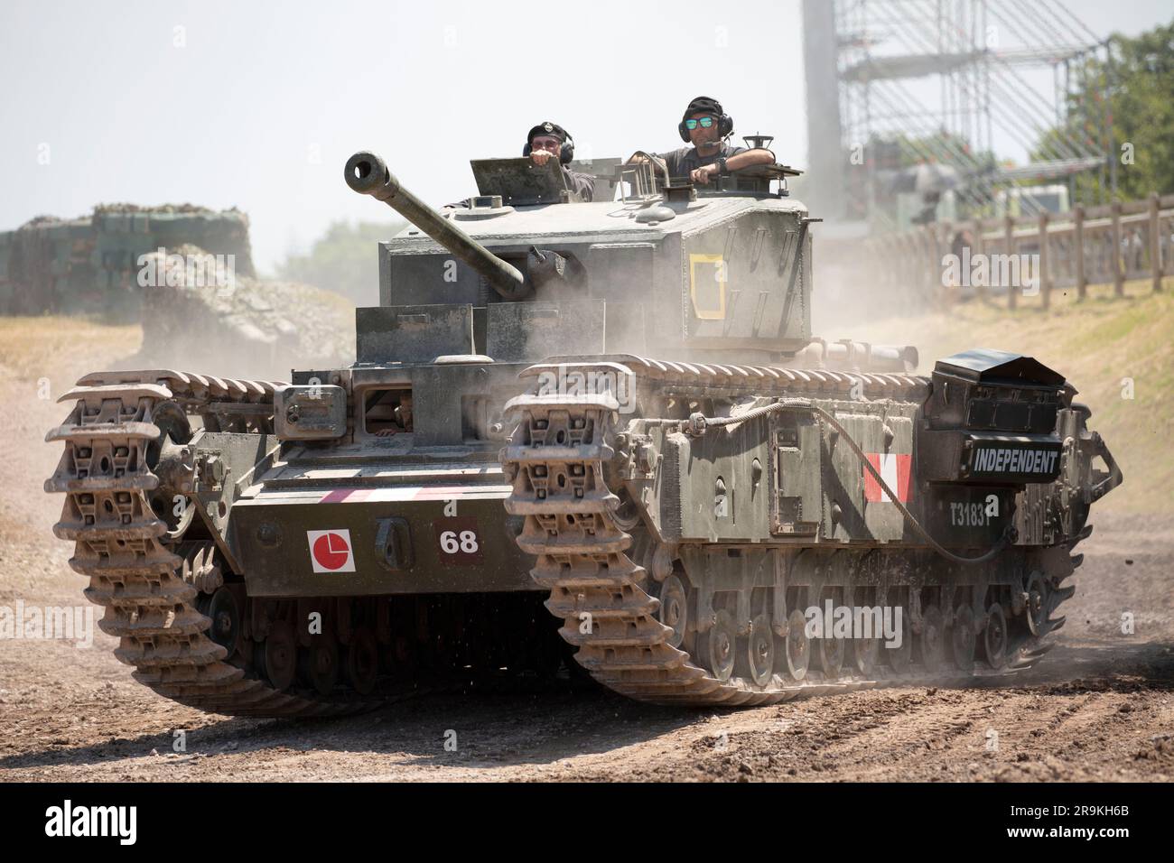 Il carro armato di fanteria Mk III (A22) Churchill era un carro armato di fanteria britannico utilizzato nella seconda guerra mondiale. Tankfest 23 Bovington Regno Unito Foto Stock