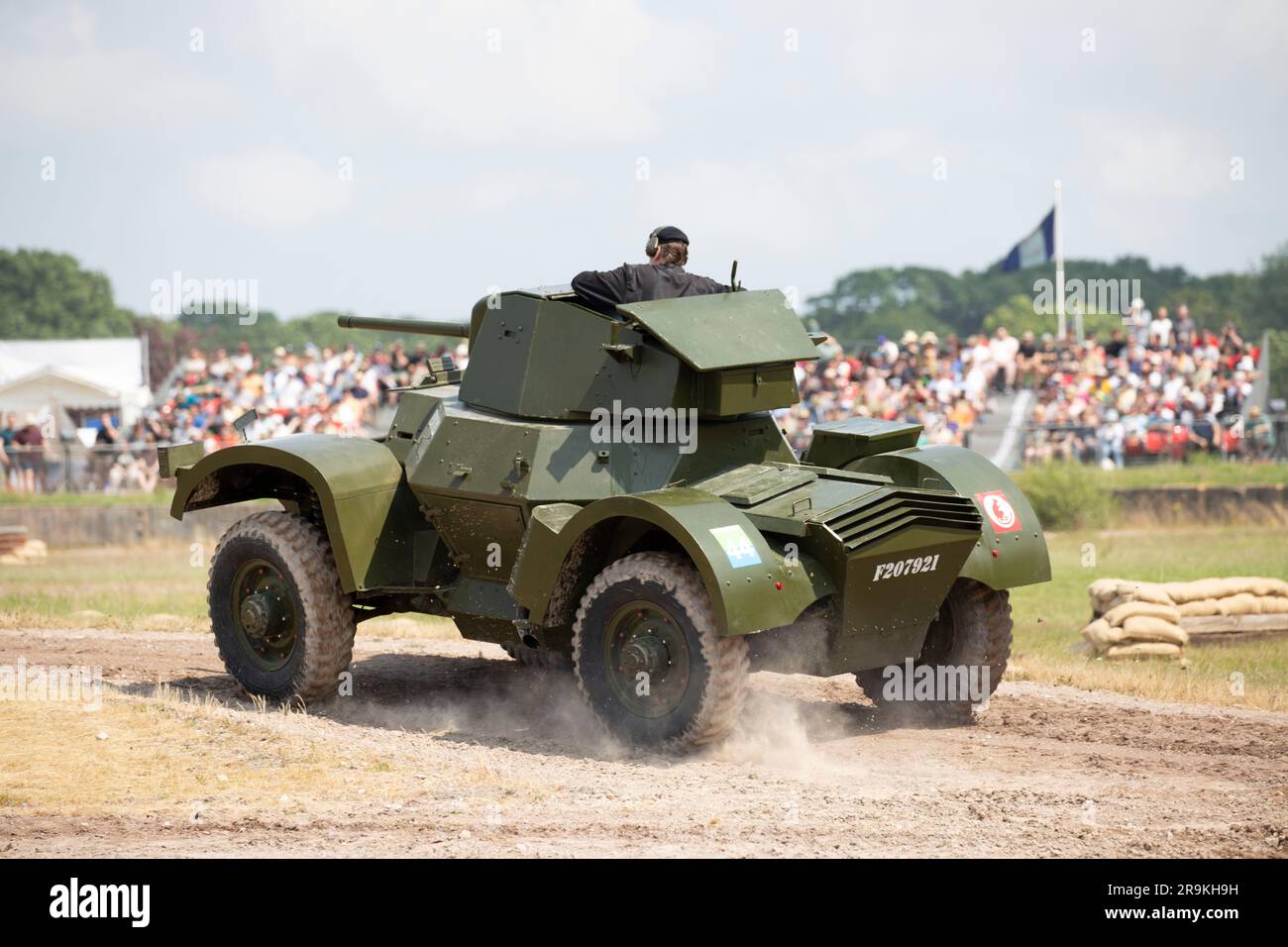 Daimler Armoured Car, British Army Reconnaissance Vehicle WW II , Tankfest 23, Bovington, UK Foto Stock