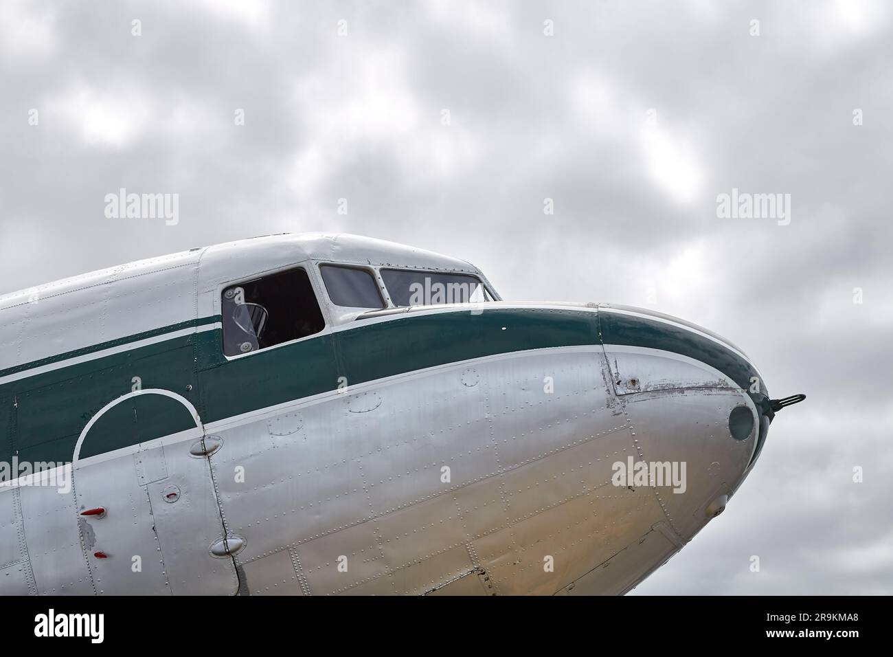 Dettagli del vecchio aereo Foto Stock