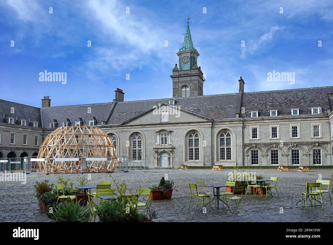 Royal Hospital, Kilmainham, costruito nel XVII secolo, ora utilizzato dall'Irish Museum of Modern Art Foto Stock