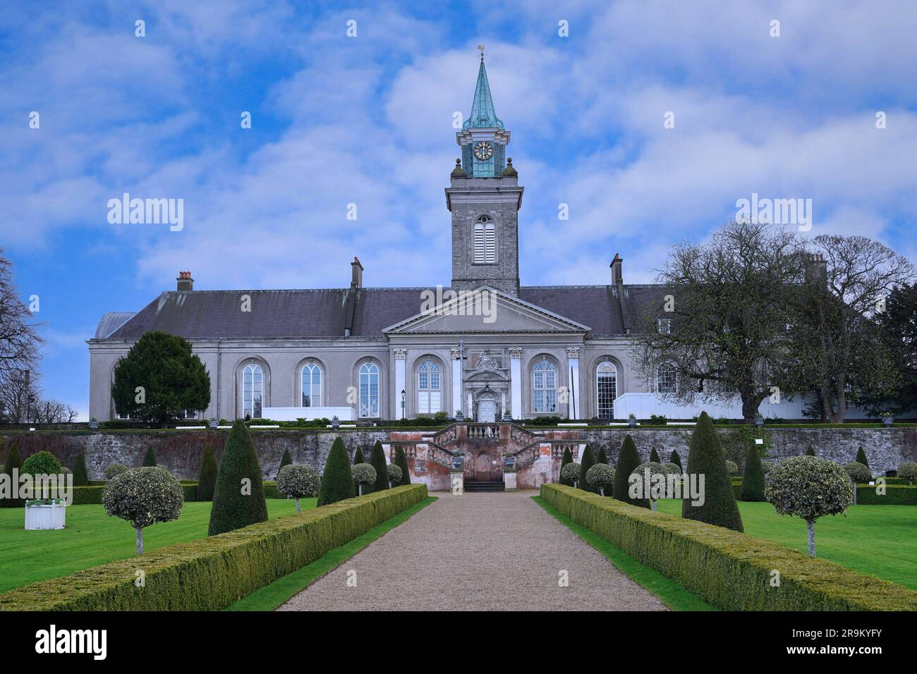 Royal Hospital Kilmainham, costruito nel XVII secolo per i soldati in pensione, ora ospita il Museo irlandese di Arte moderna Foto Stock