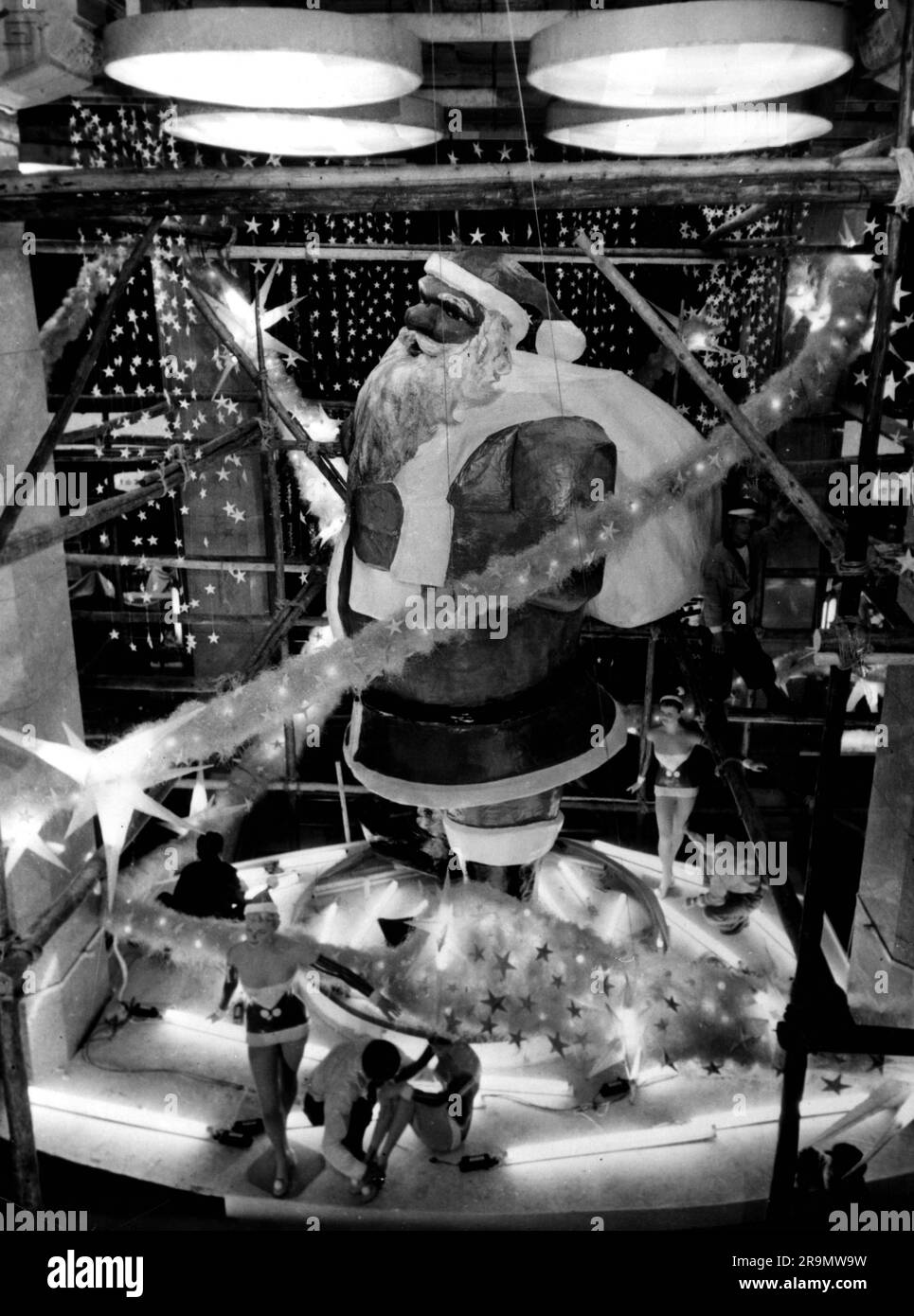 Natale, Babbo Natale / St. Nicholas, decorazione natalizia nei grandi magazzini di Tokyo, ULTERIORI-DIRITTI-SDOGANAMENTO-INFO-NON-DISPONIBILE Foto Stock