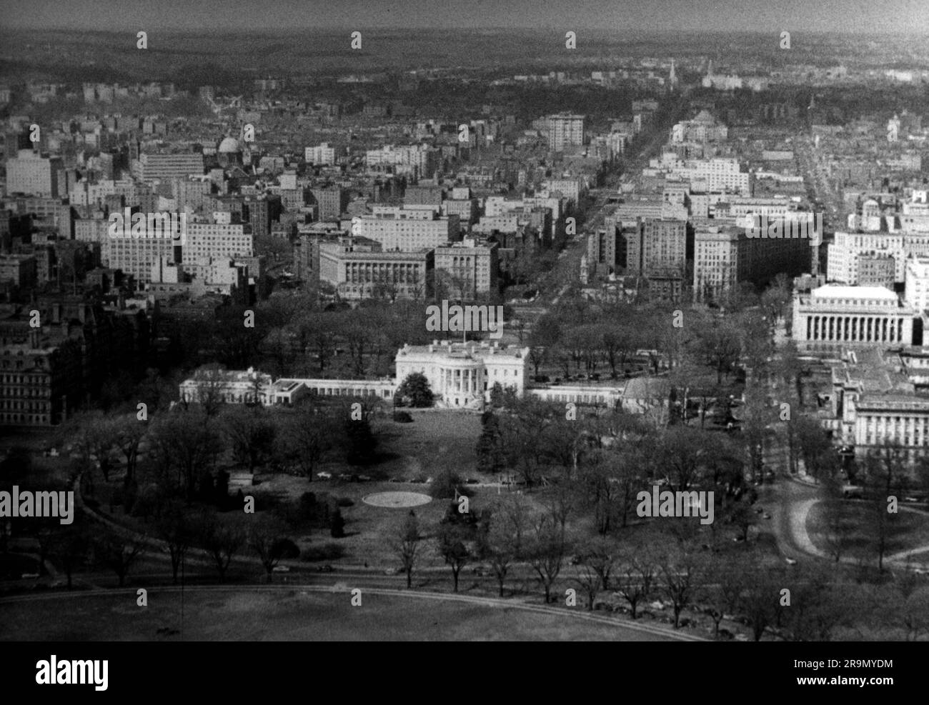 Geografia / viaggi storici, Stati Uniti, città e comunità, Washington DC, la Casa Bianca, AEROVIEW, DIRITTI-AGGIUNTIVI-CLEARANCE-INFO-NON-DISPONIBILE Foto Stock