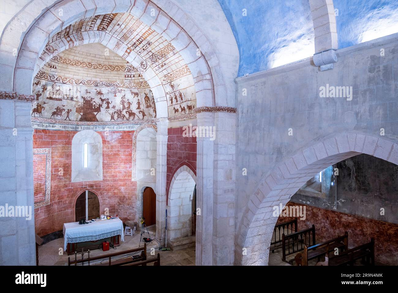 Chiesa di nostra Signora Assunta. Alaitza. alava. Paesi baschi. Spagna Foto Stock