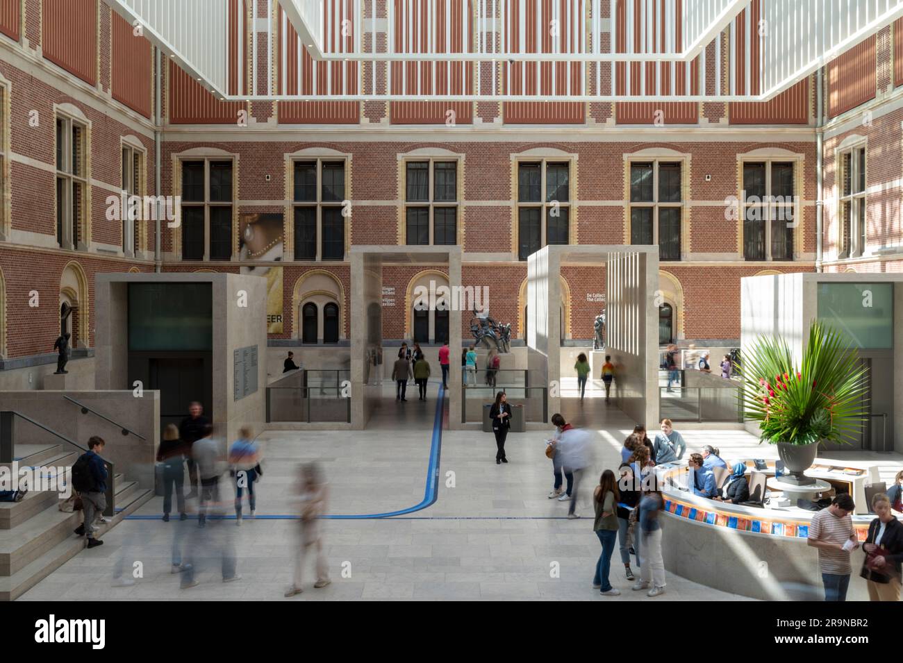 Ingresso al Rikjsmuseum, Amsterdam, Paesi Bassi. Foto Stock