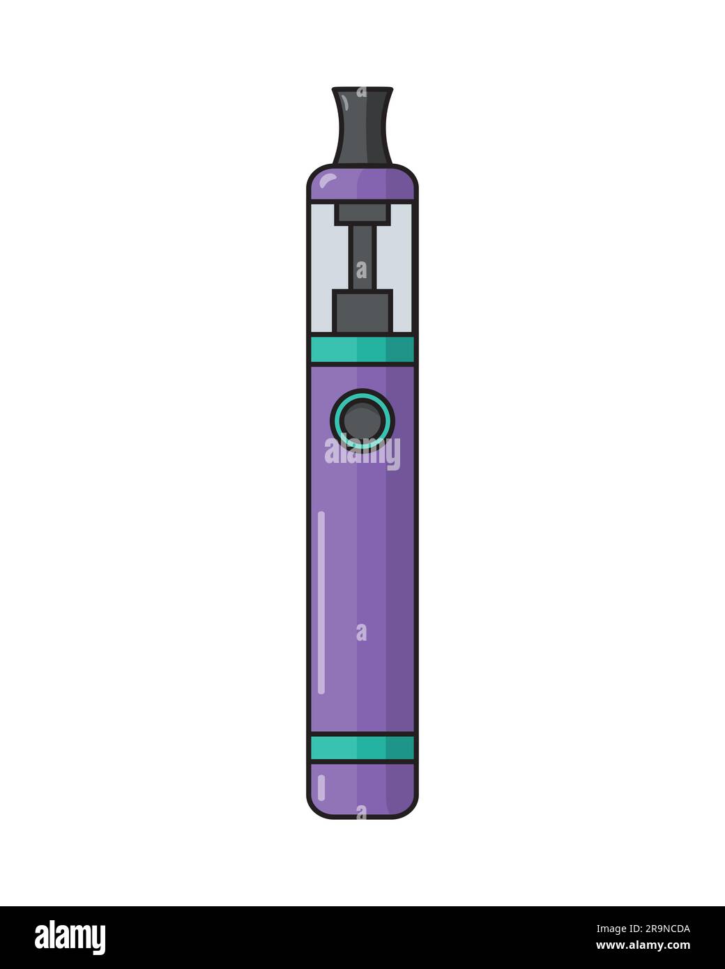 Sigaretta elettronica Kit con liquido, caricabatterie e custodia Immagine e  Vettoriale - Alamy