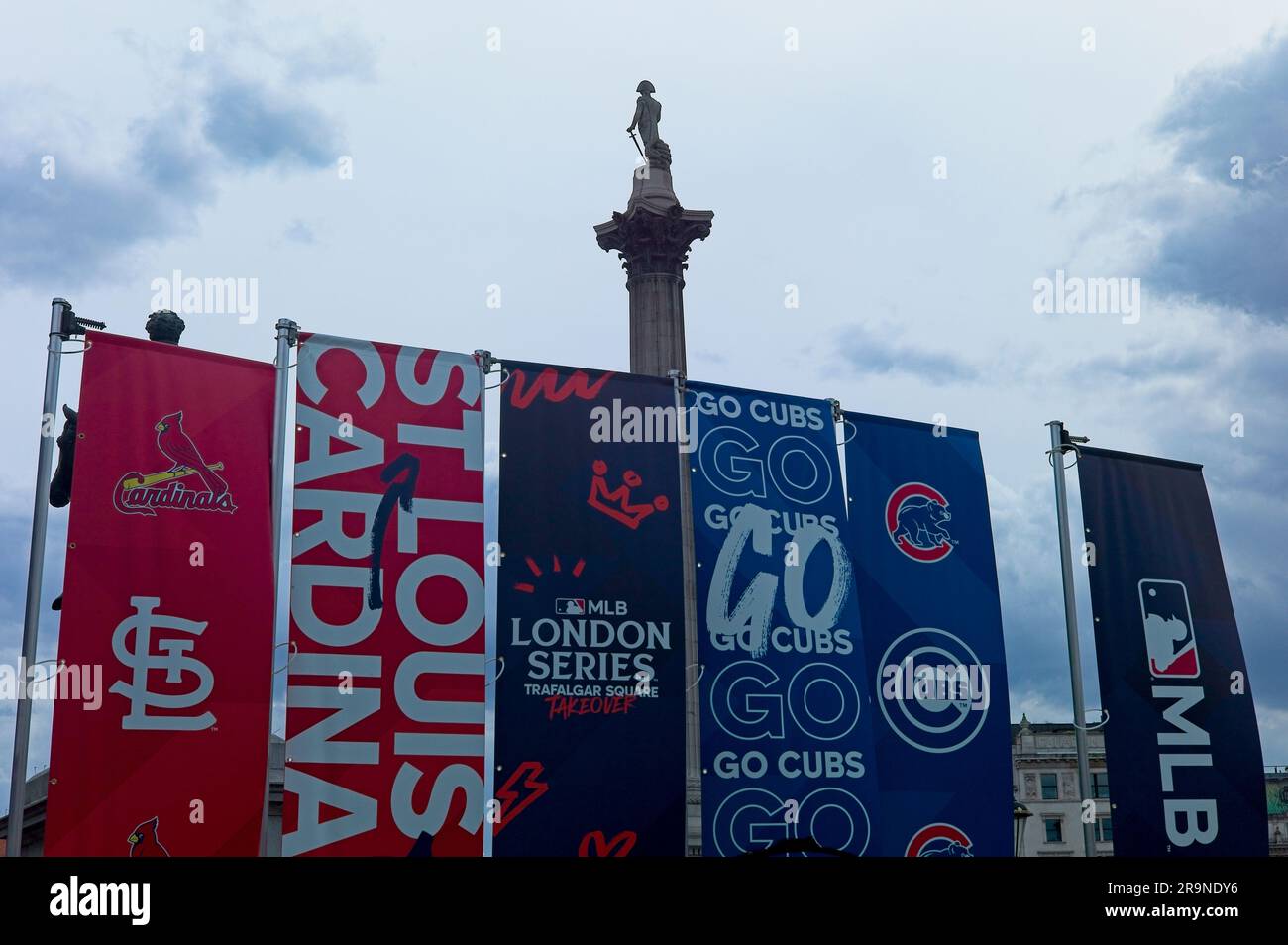 Major League Baseball a Trafalgar Square, Londra Foto Stock