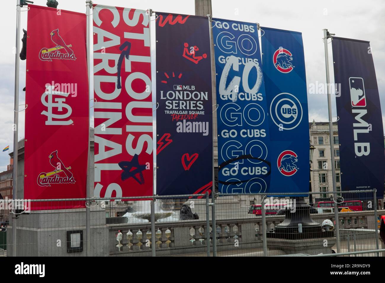Major League Baseball a Trafalgar Square, Londra Foto Stock