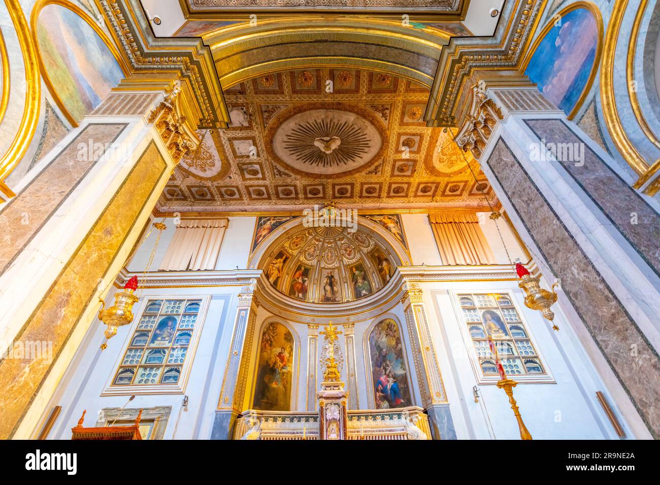 La Basilica di Sant'Antonino, Sorrento, Campania, Italia, Europa sud-occidentale Foto Stock