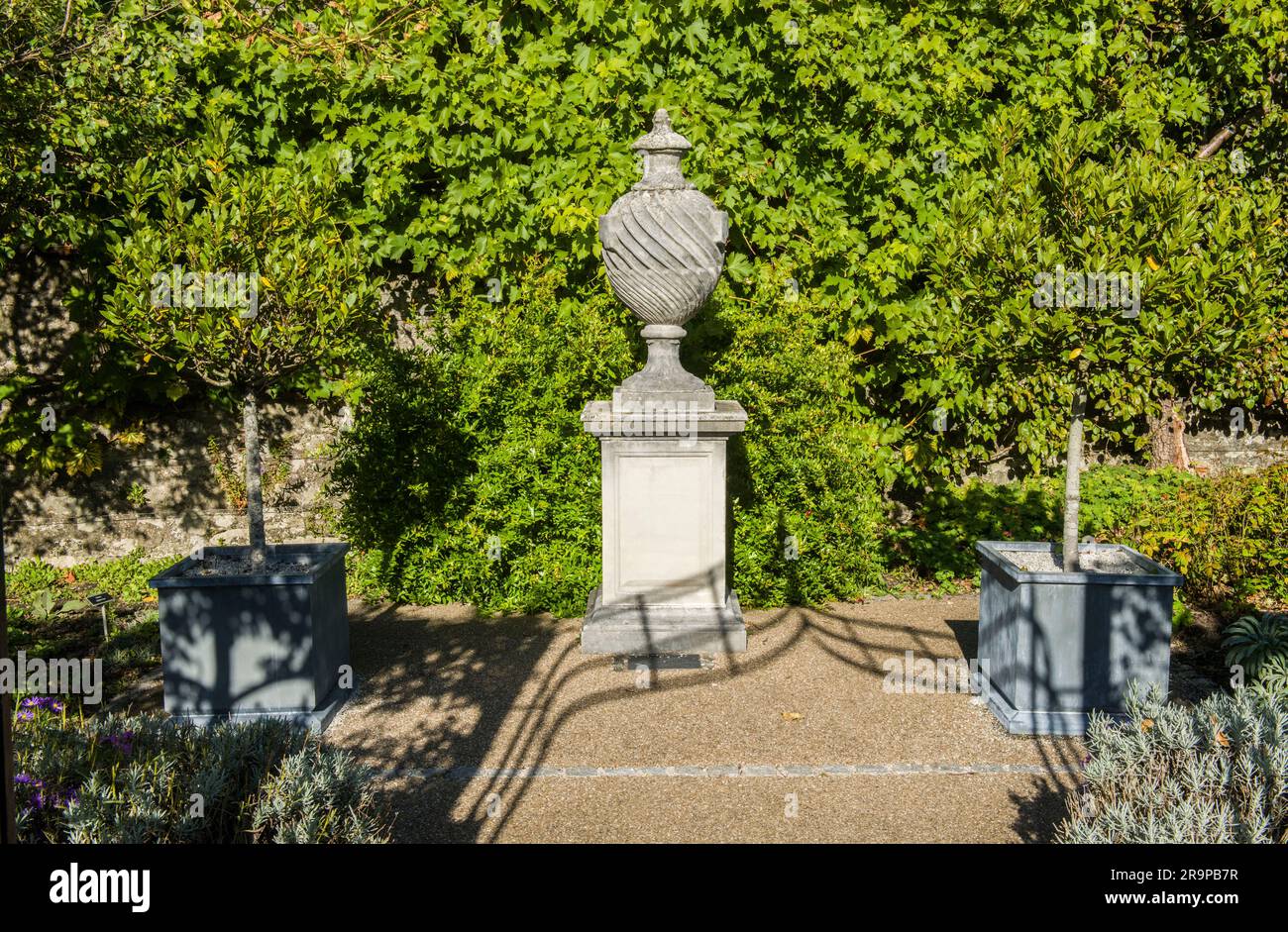 Cowbridge Physic Garden nella vale of Glamorgan, Galles del Sud, in una soleggiata giornata di ottobre Foto Stock