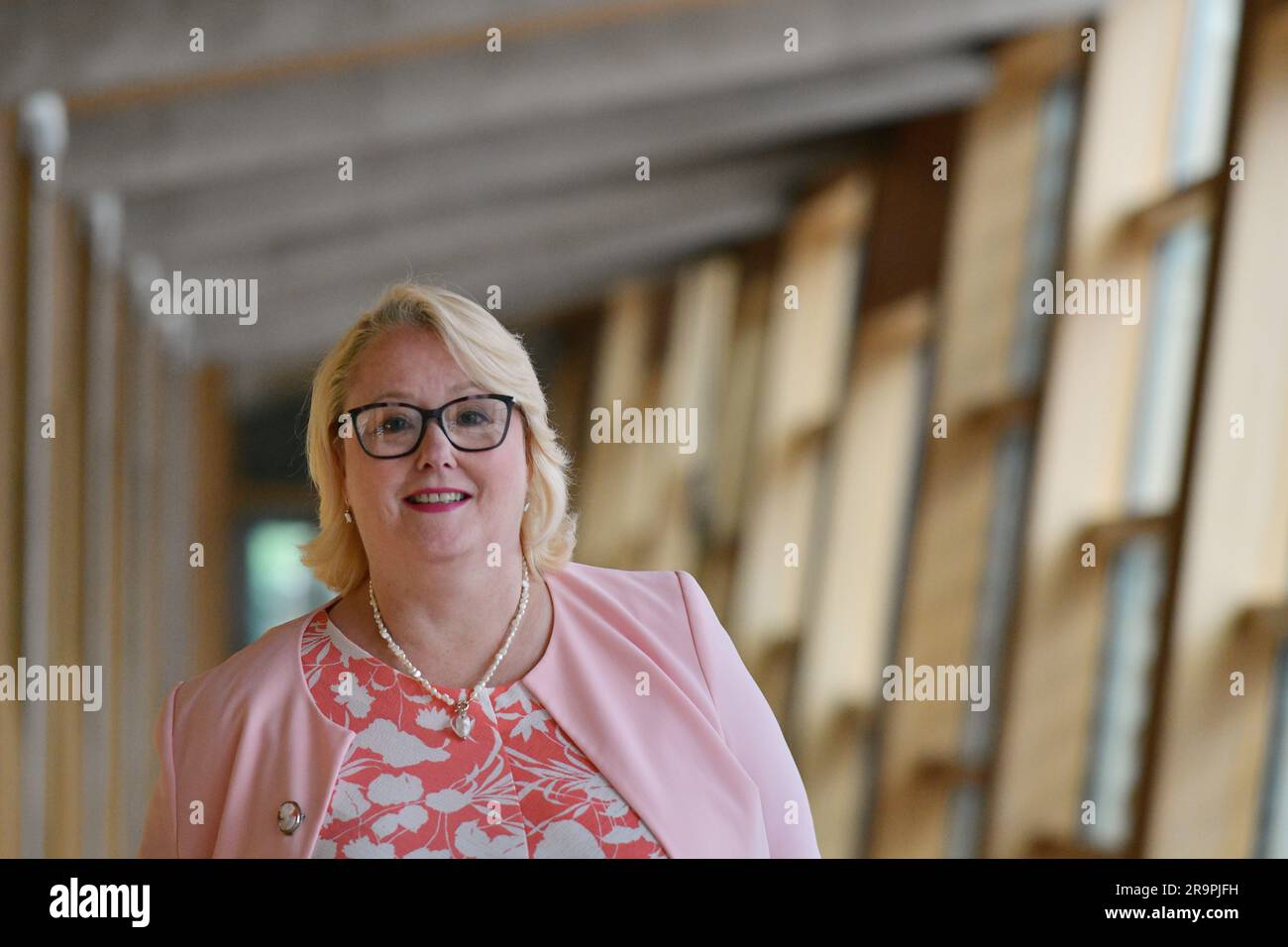 Edimburgo Scozia, Regno Unito 28 giugno 2023. Christina McKelvie al Parlamento scozzese. credit sst/alamy live news Foto Stock