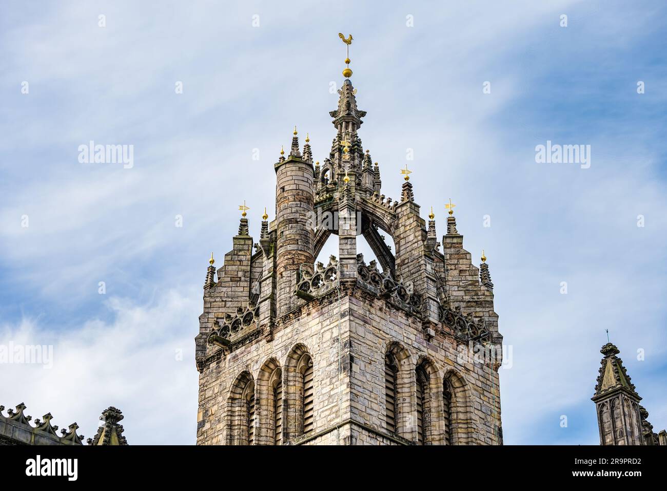 Guglia ornata della corona della Cattedrale di St Giles, Edimburgo, Scozia, Regno Unito Foto Stock
