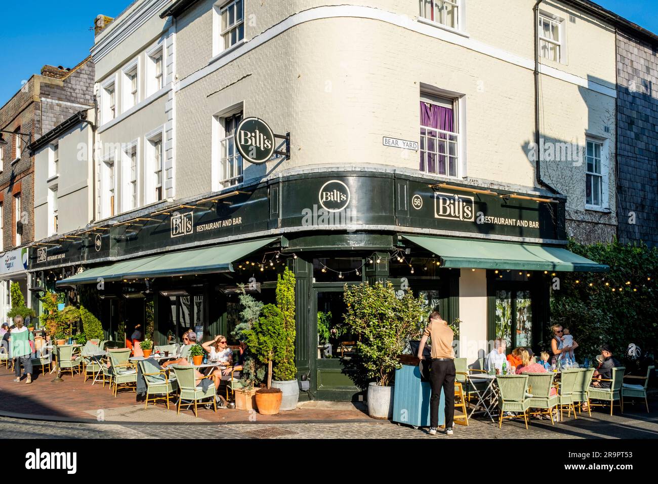 Bill's Cafe/Restaurant, High Street, Lewes, East Sussex, Regno Unito. Foto Stock