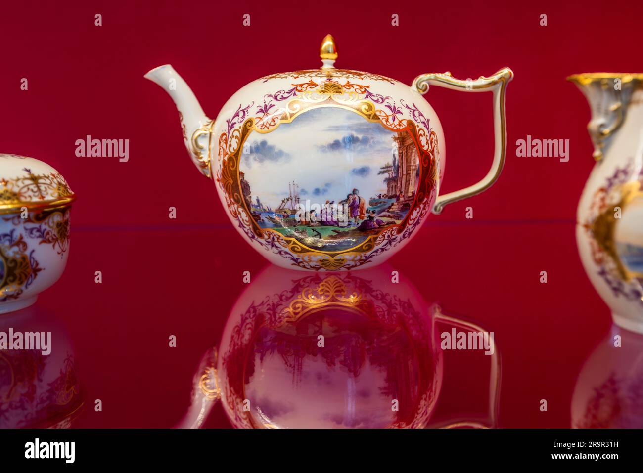 Museo della porcellana presso la Fondazione della porcellana Meissen, Germania Foto Stock