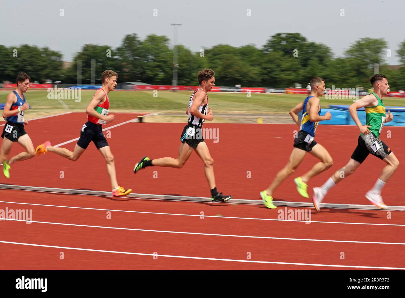 Corridori nei 5000 m dell'U20 & U23 England Athletics Championship 2023 Foto Stock