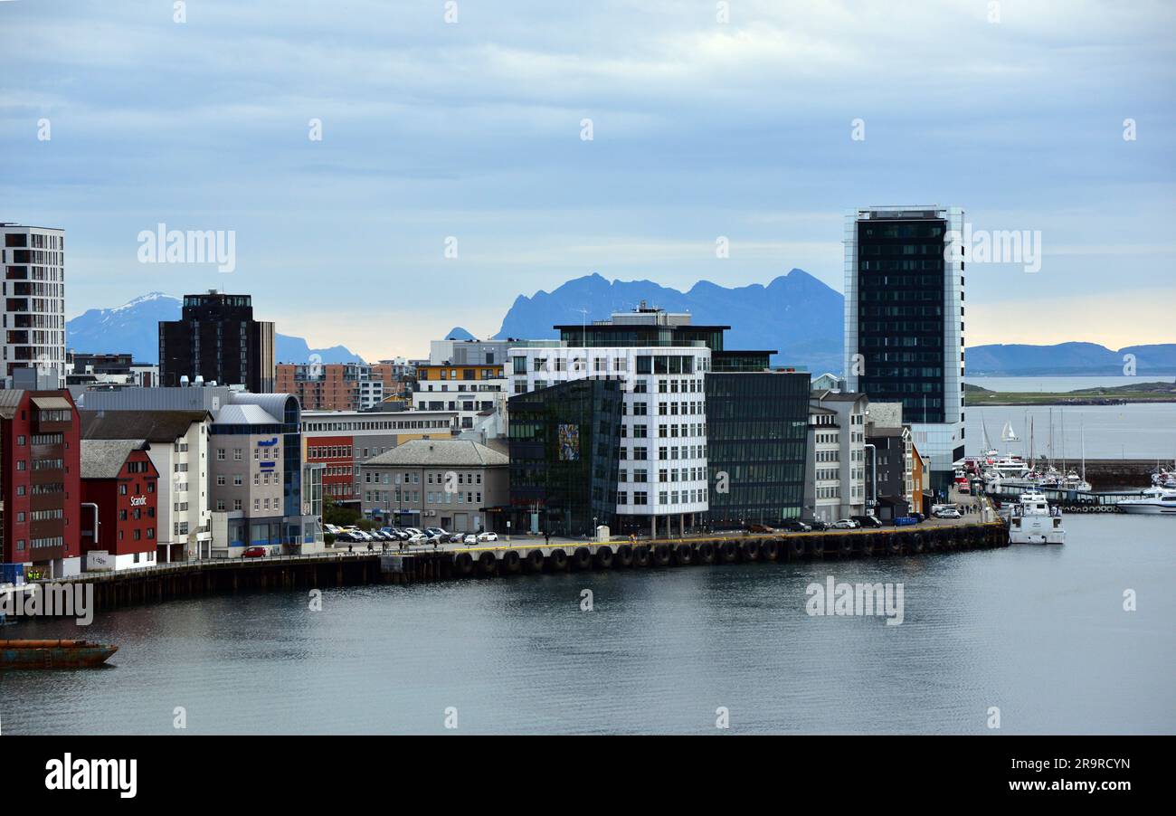 Lungomare a Bodo, Nordland, Norvegia Foto Stock