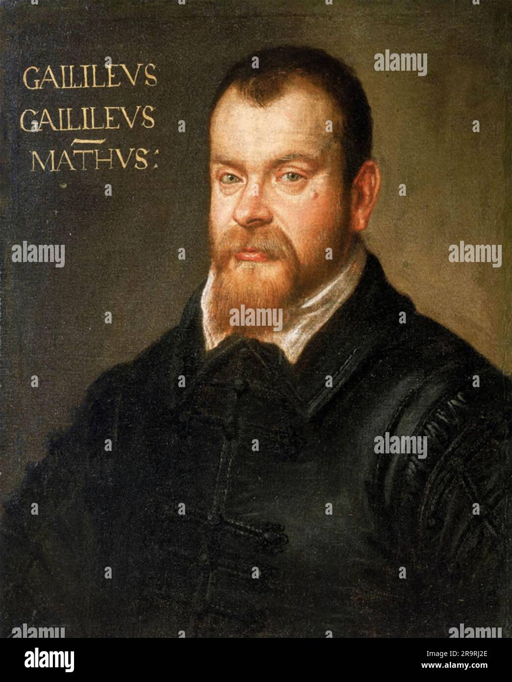 GALILEO GALILEI (1564-1642) astronomo e fisico italiano dipinto da Domenico Tintoretto intorno al 1605 Foto Stock