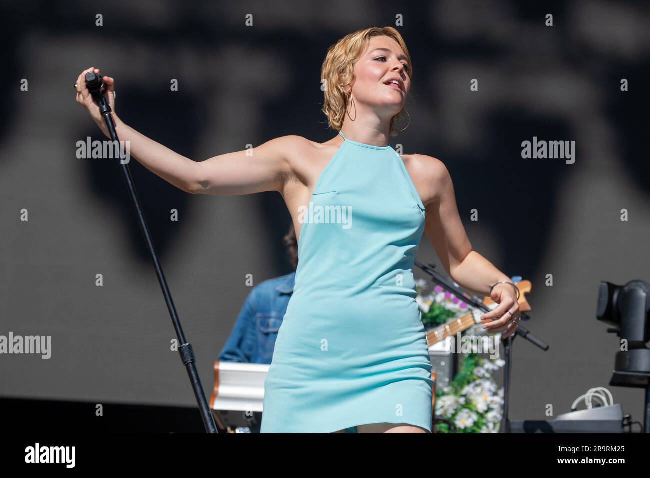 Pilton, Regno Unito. Sabato 24 giugno 2023. Festival di Glastonbury Maggie Rogers sull'altro palco © Jason Richardson / Alamy Live News Foto Stock