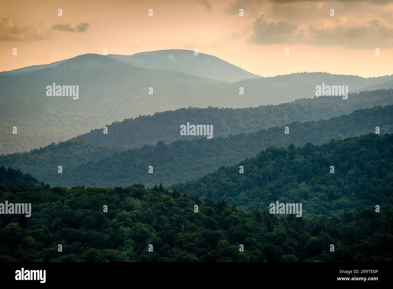 Adirondack Ridgelines in estate, Adirondack Mountains, New York, USA Foto Stock