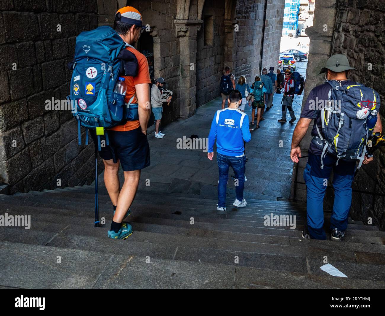 I pellegrini arrivano in città, che segna la fine del percorso. Il