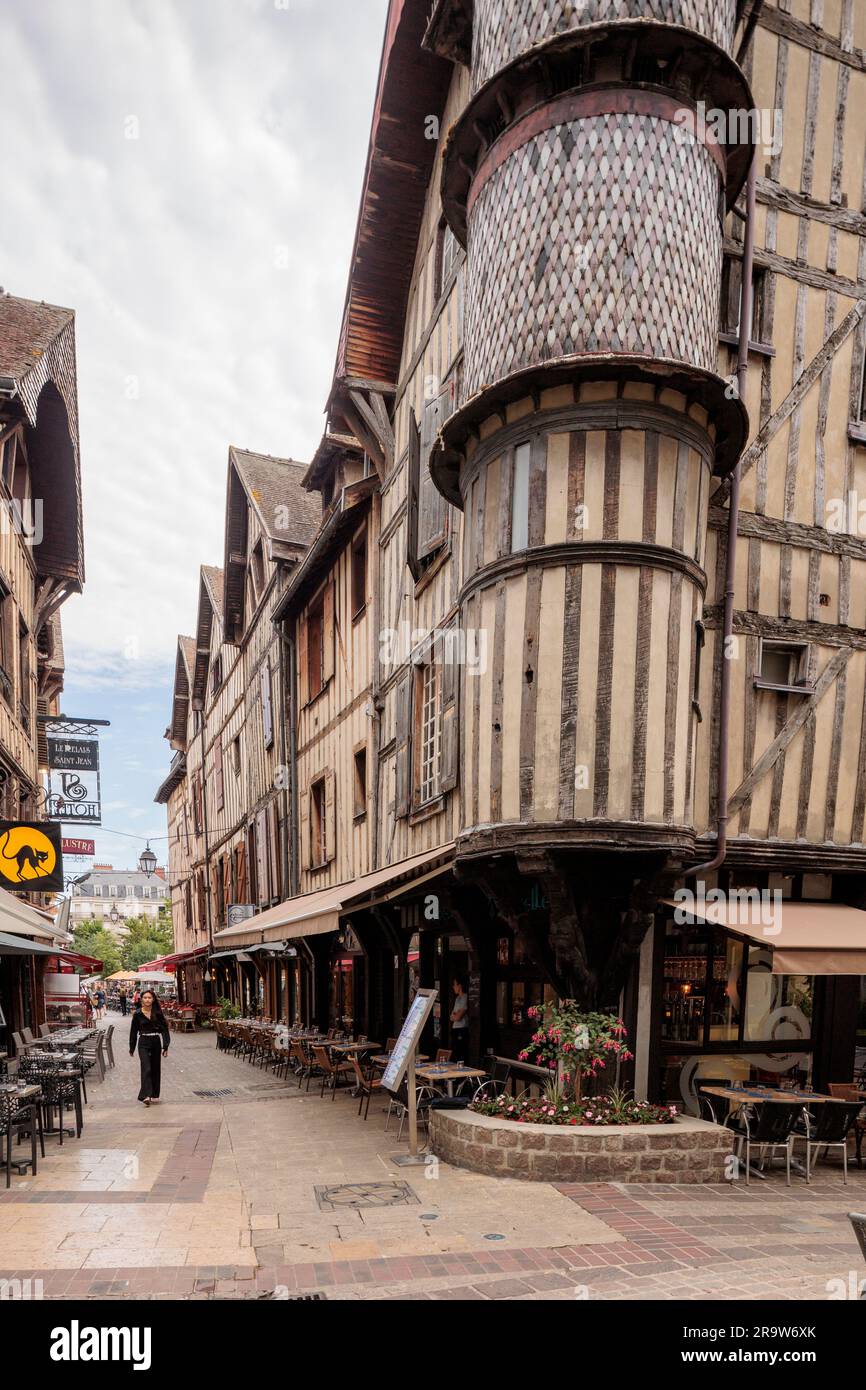 Tour de l'Orfevre, Troyes Aube Francia Foto Stock