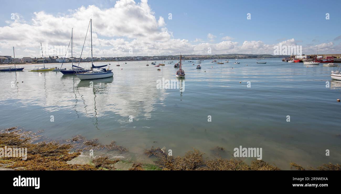 Skerries al sole Foto Stock