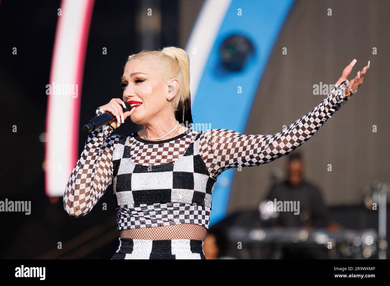 Gwen Stefani si esibisce al BST Hyde Park 2023. Immagine scattata il 25 giugno 2023. Foto Stock