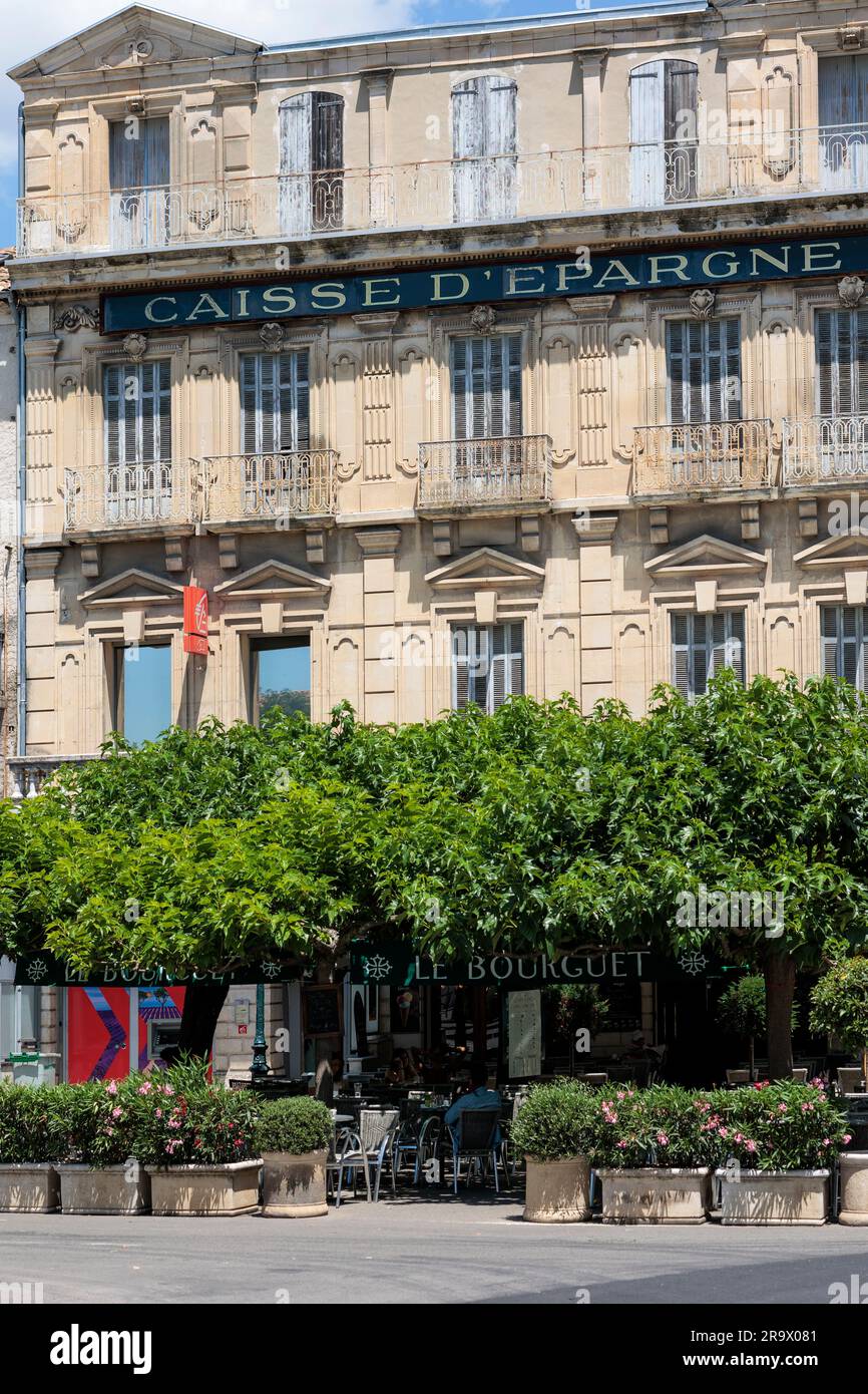 Scena stradale Forcalquier Provence-Alpes-Cotes d'Azur Francia Foto Stock