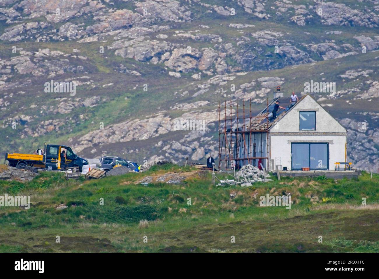 La vita sulle isole potrebbe essere minacciata se i giovani isolani continuano a lottare per ottenere l'accesso agli alloggi, è stato affermato. Foto Stock