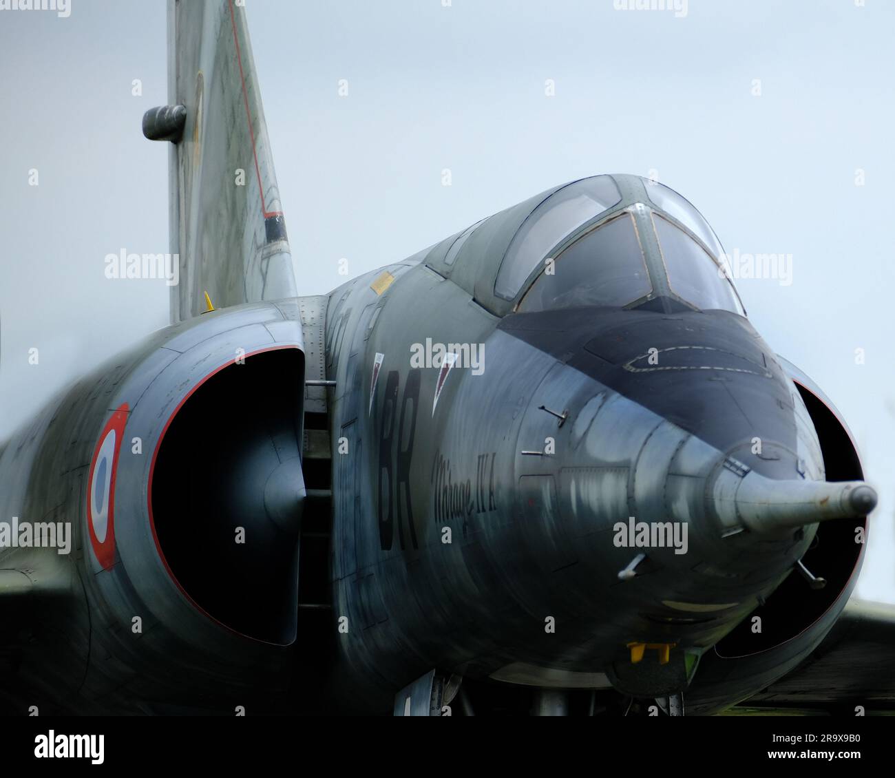 Il Dassault Mirage IV era un bombardiere strategico supersonico francese e un aereo da ricognizione profonda. Sviluppato da Dassault Aviation. Foto Stock