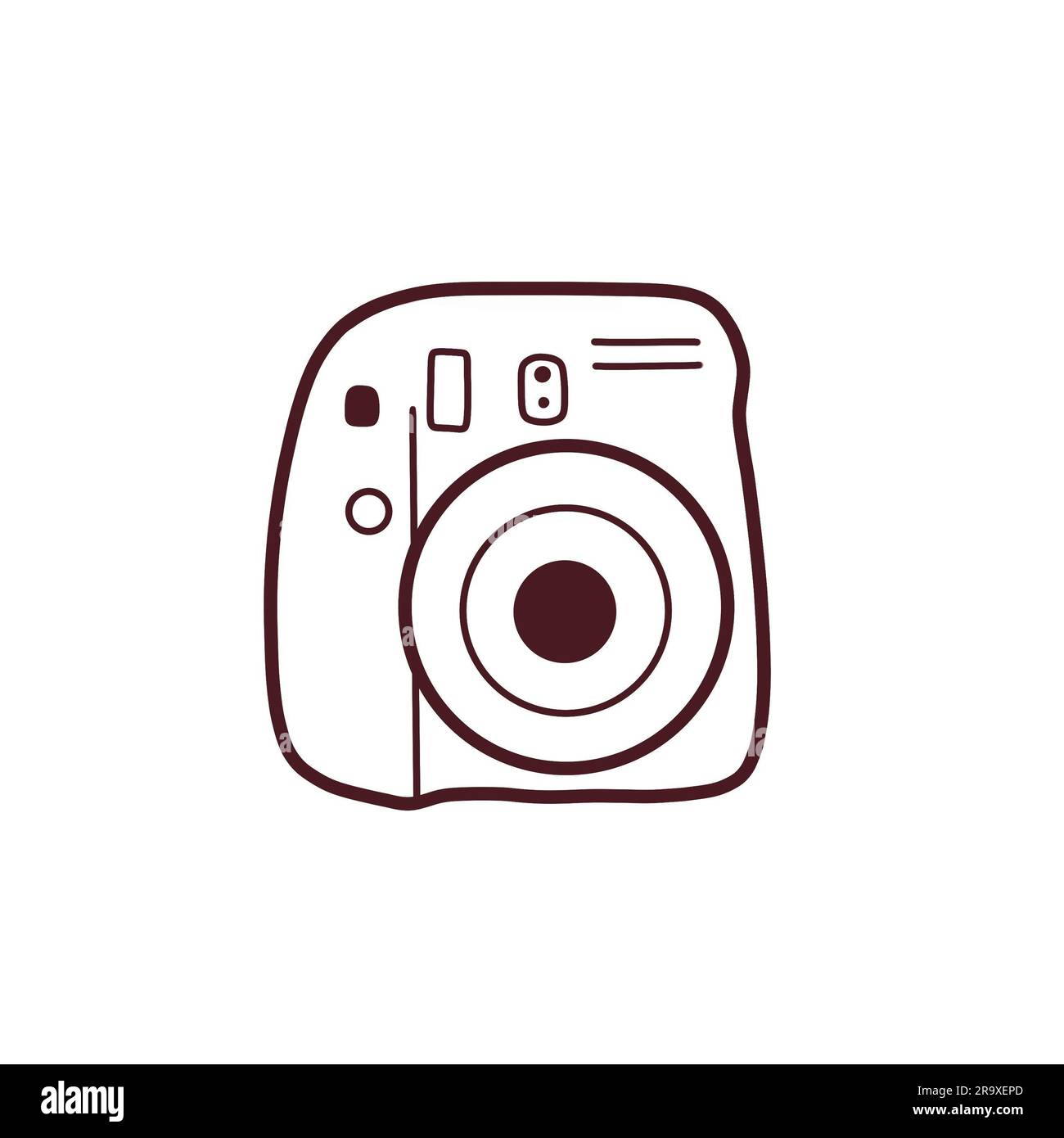 Fotocamera. Icona fotocamera. Icona per storie, siti e altri social network di Instagram. Foto Stock
