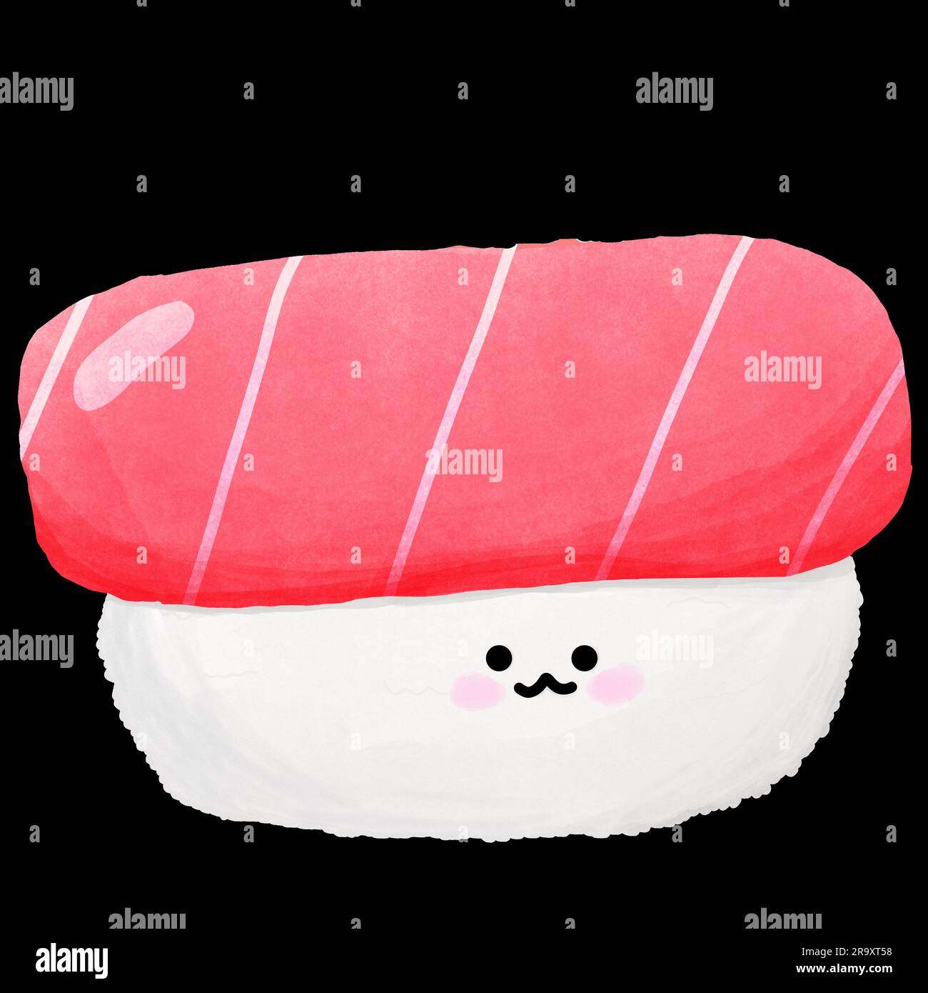 Personaggio dei cartoni animati sushi Foto Stock
