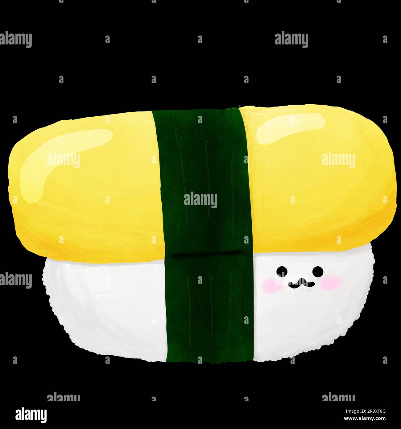 Personaggio dei cartoni animati sushi Foto Stock