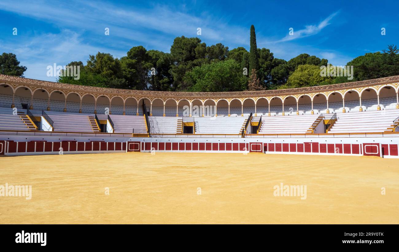 Architettura dell'arena di Antequera, Málaga. Foto Stock