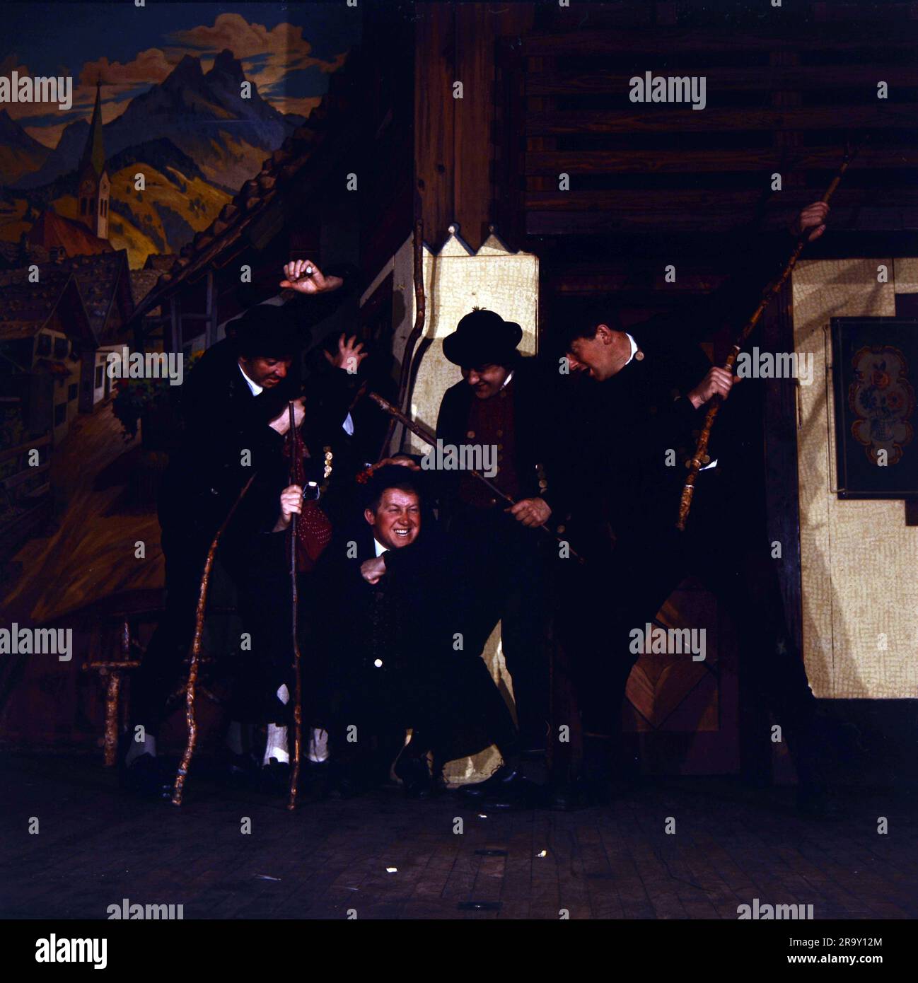 teatro/teatro, personaggi/costumi, spettacoli folcloristici bavaresi, anni '1970, ULTERIORI DIRITTI-CLEARANCE-INFO-NON-DISPONIBILE Foto Stock